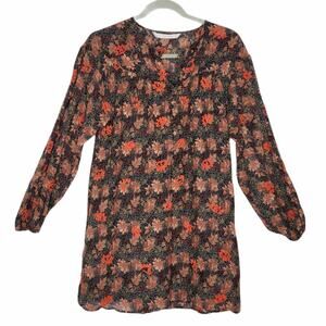 Zara Trafuluc Embroidered Tunic Dress Size Small